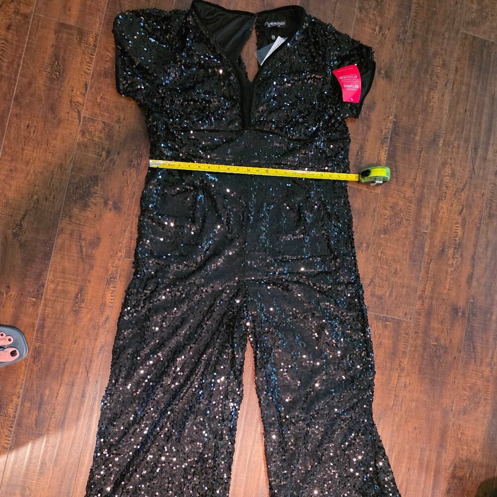 Black Small Sequence Jump Suit - image 1